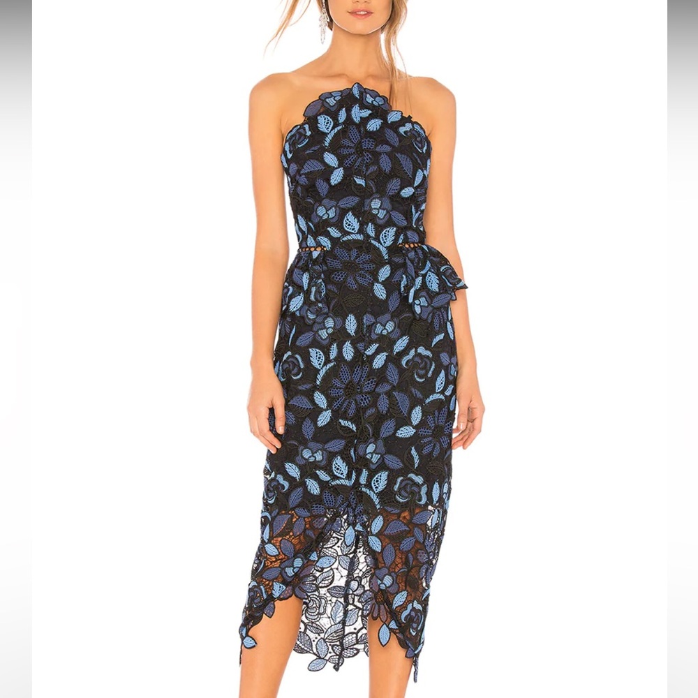 Elliatt midi peplum dress